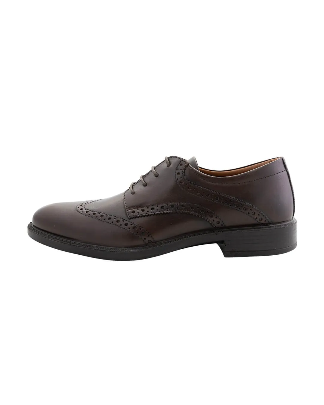 Gagliardi Brown Leather Full Brogue Derby Comfort Shoes