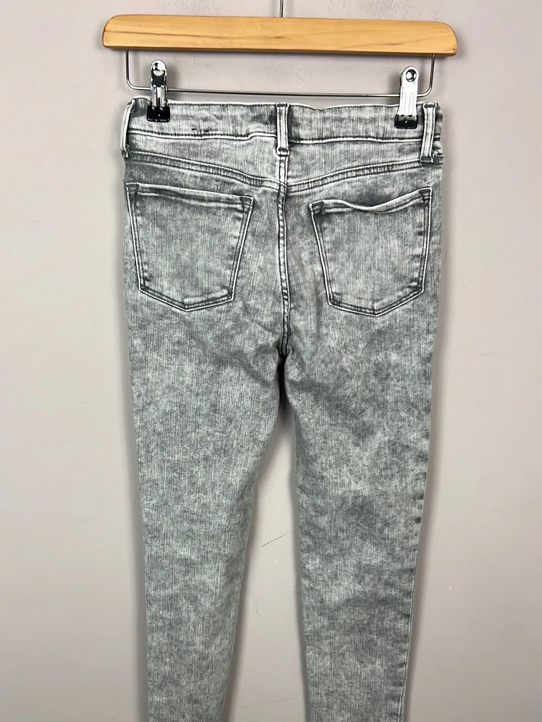 GAP grey stretch high rise ankle jeans 12-13y