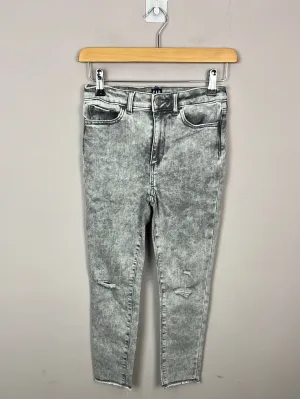 GAP grey stretch high rise ankle jeans 12-13y