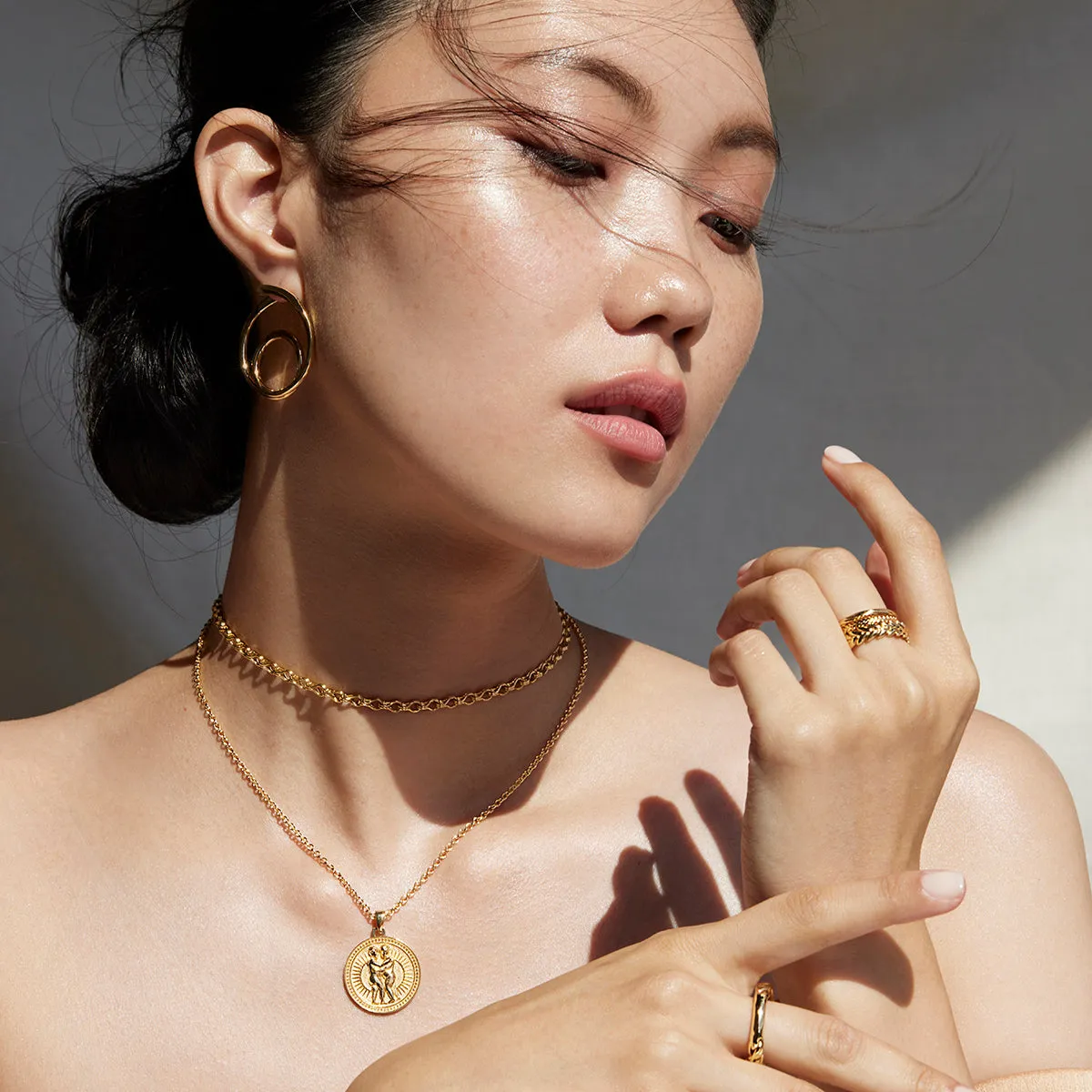 Gemini Zodiac Pendant Necklace