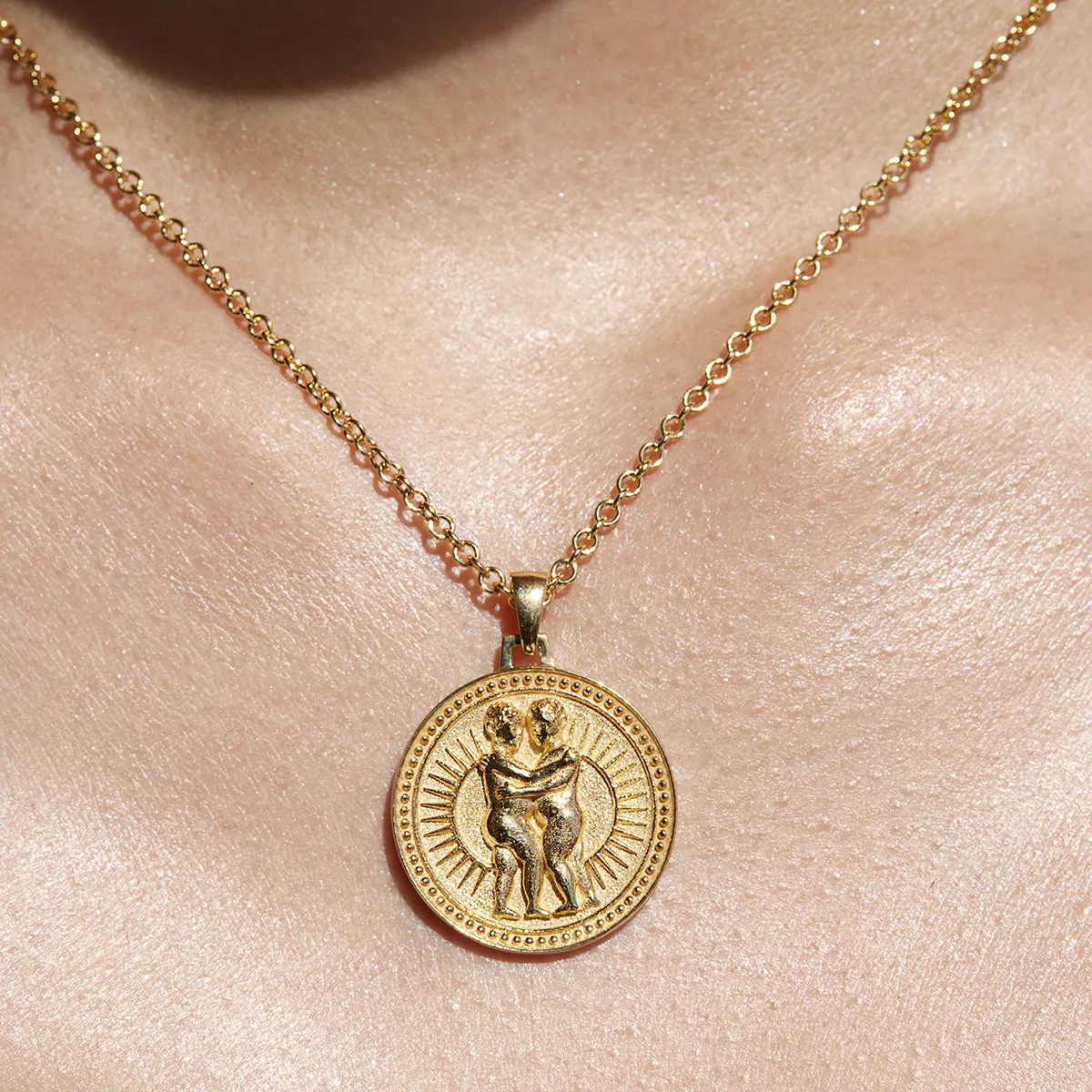 Gemini Zodiac Pendant Necklace