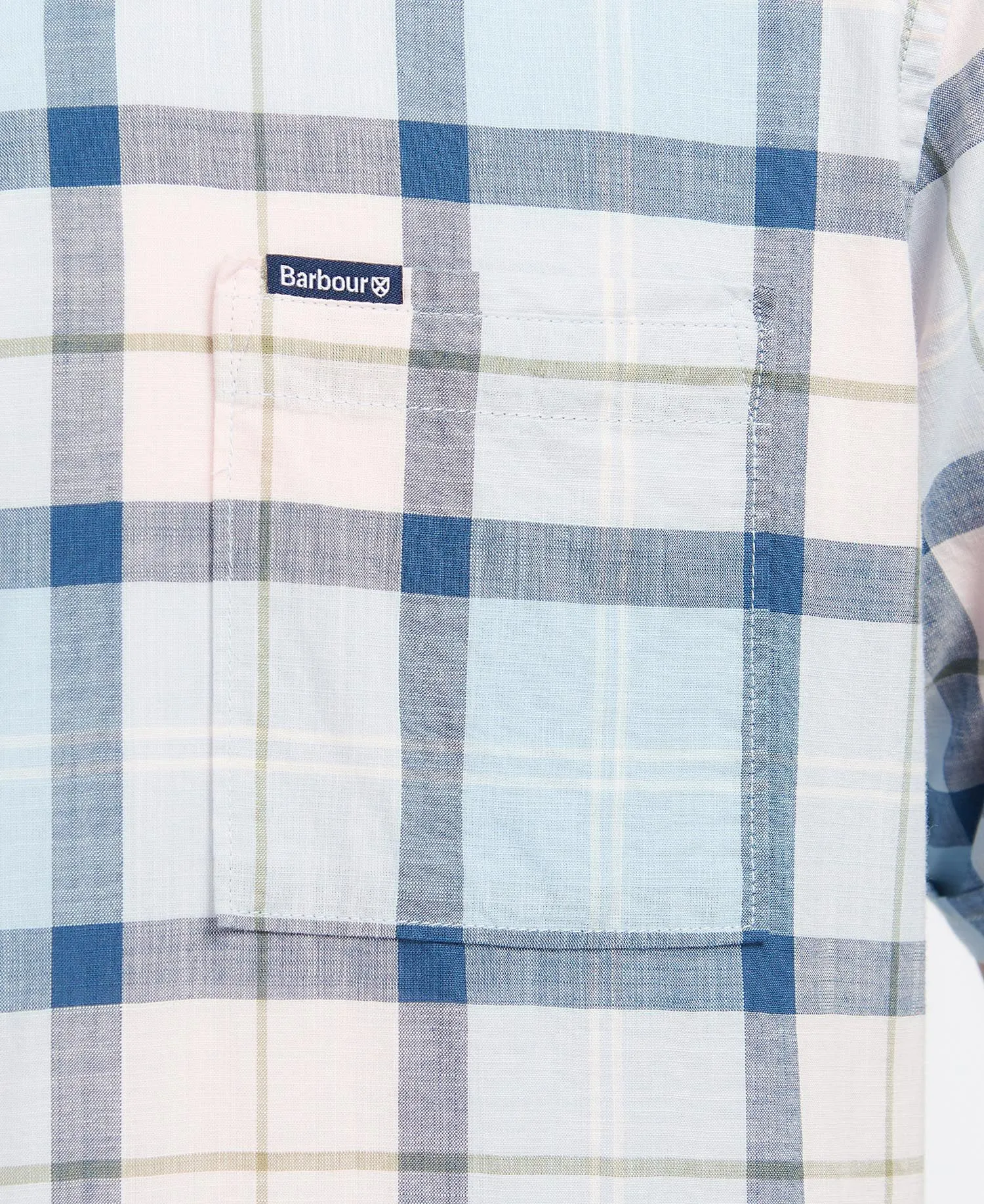Gordon Short-Sleeved Tailored Shirt in Pink Tartan