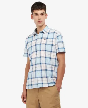 Gordon Short-Sleeved Tailored Shirt in Pink Tartan