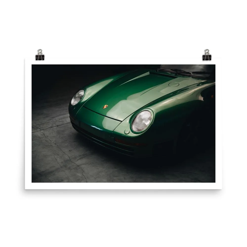 Green Porsche 959 Print