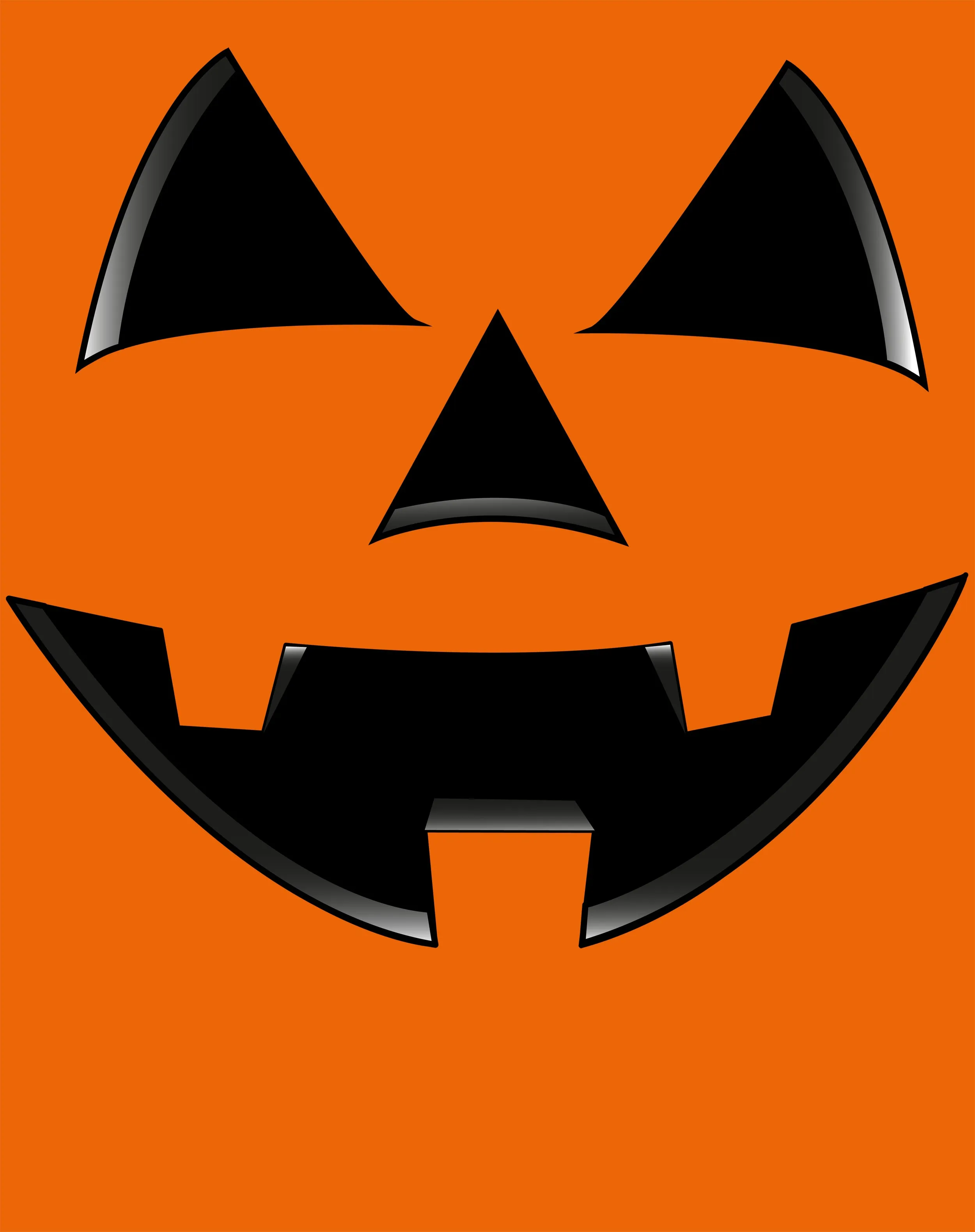 Halloween Hipster Pumpkin Face Official Kid's T-shirt (Orange)