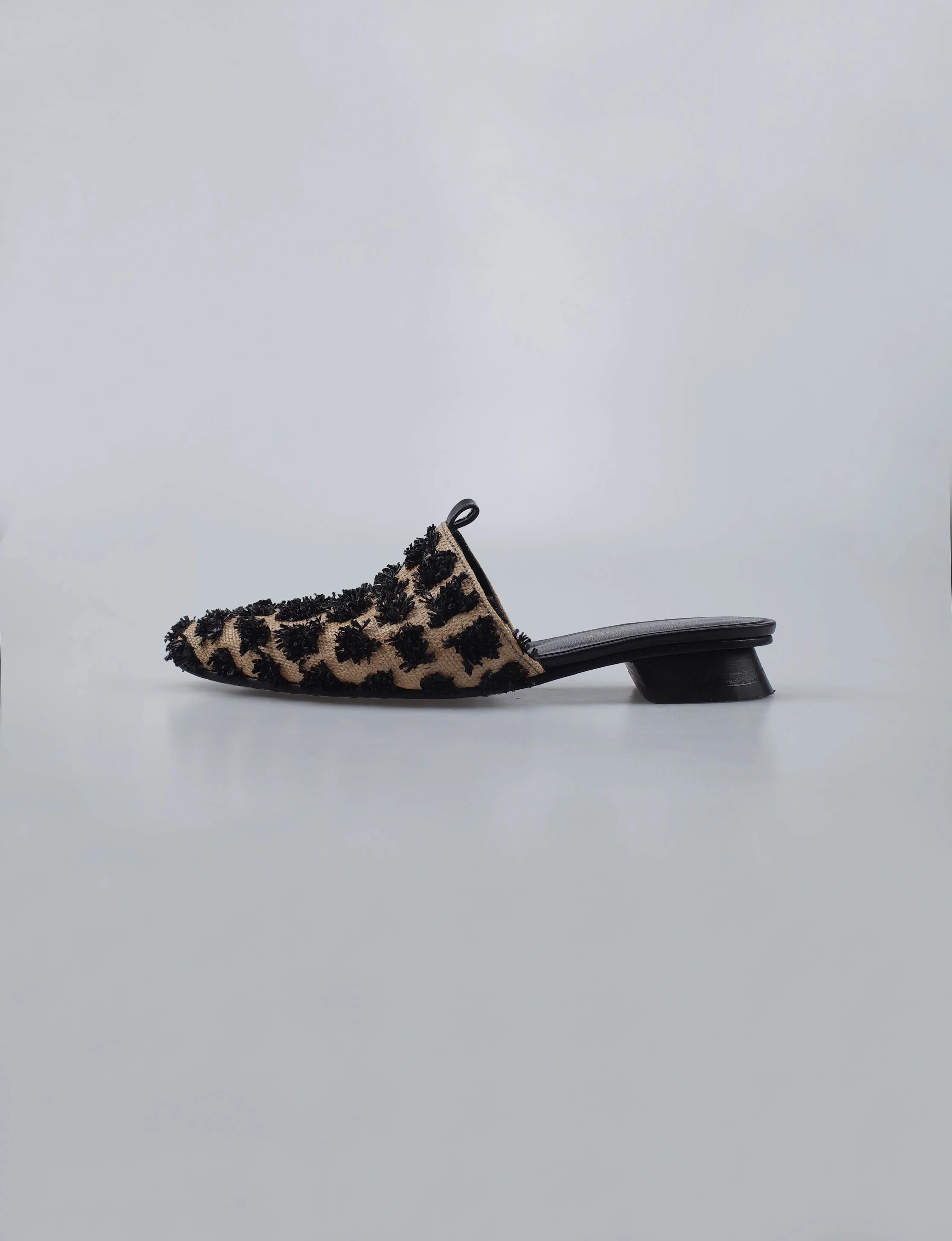 Hand-Woven Jacquard Mules