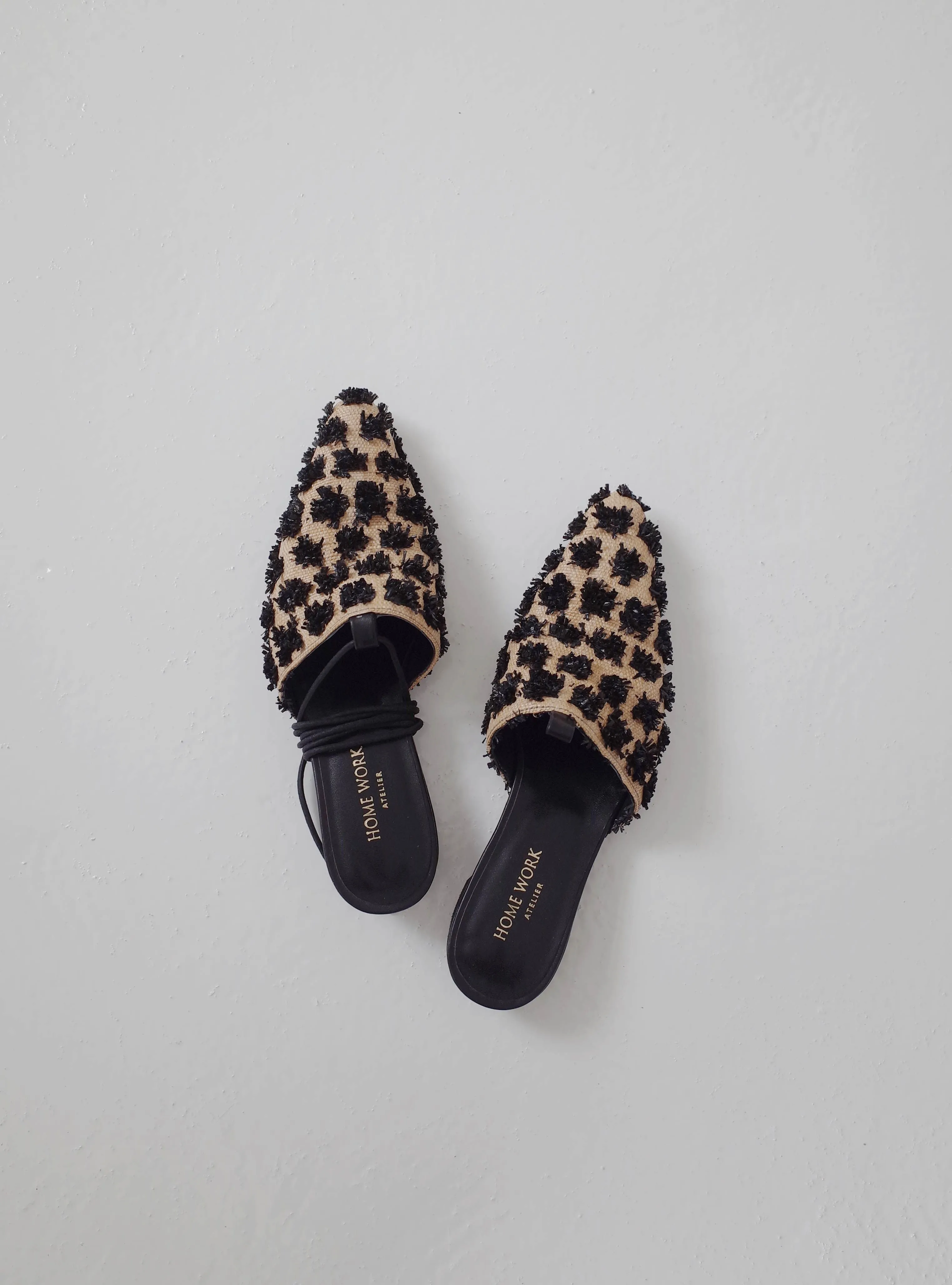 Hand-Woven Jacquard Mules