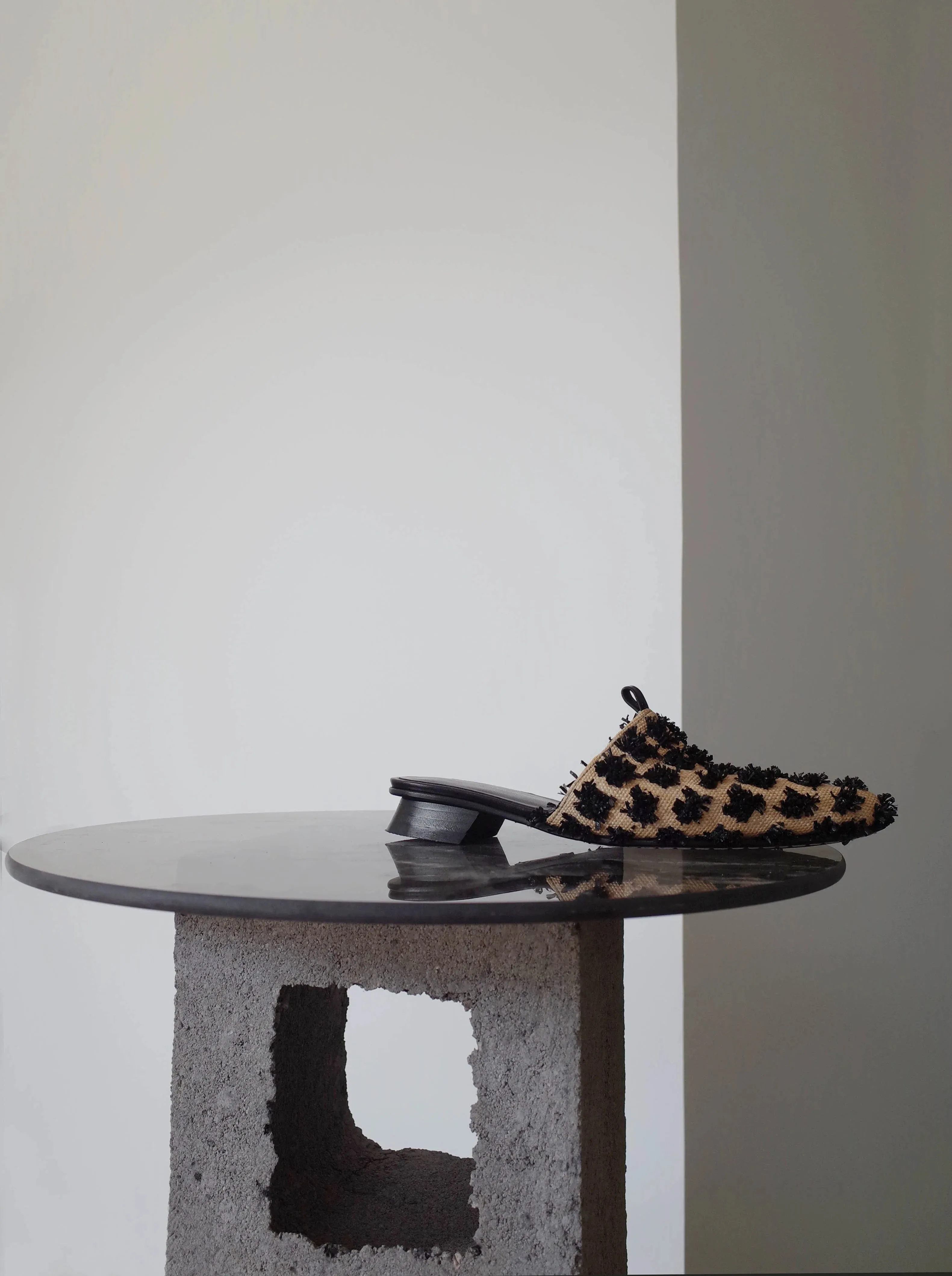 Hand-Woven Jacquard Mules