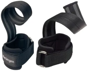 Harbinger Big Grip Pro Padded Weight Lifting Straps No-Slip Rubber