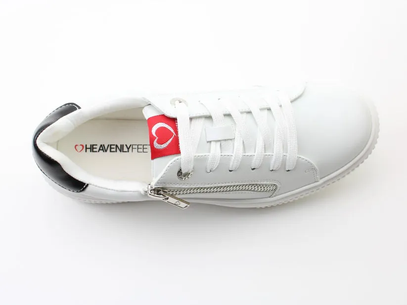 Heavenly Feet Karina Zip and Lace Trainer