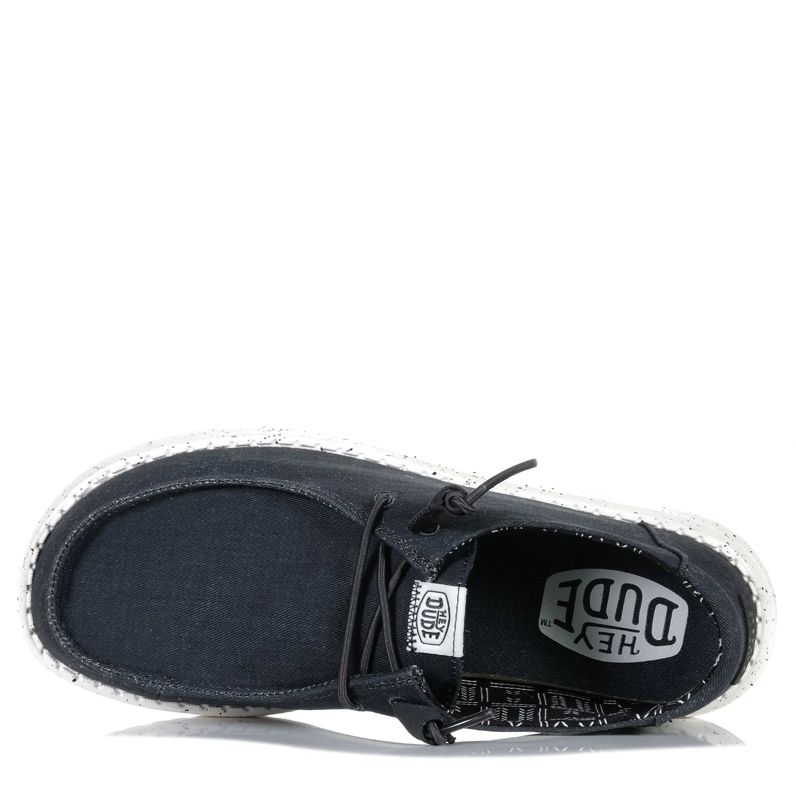 Hey Dude Womens Wendy Stretch Canvas Black