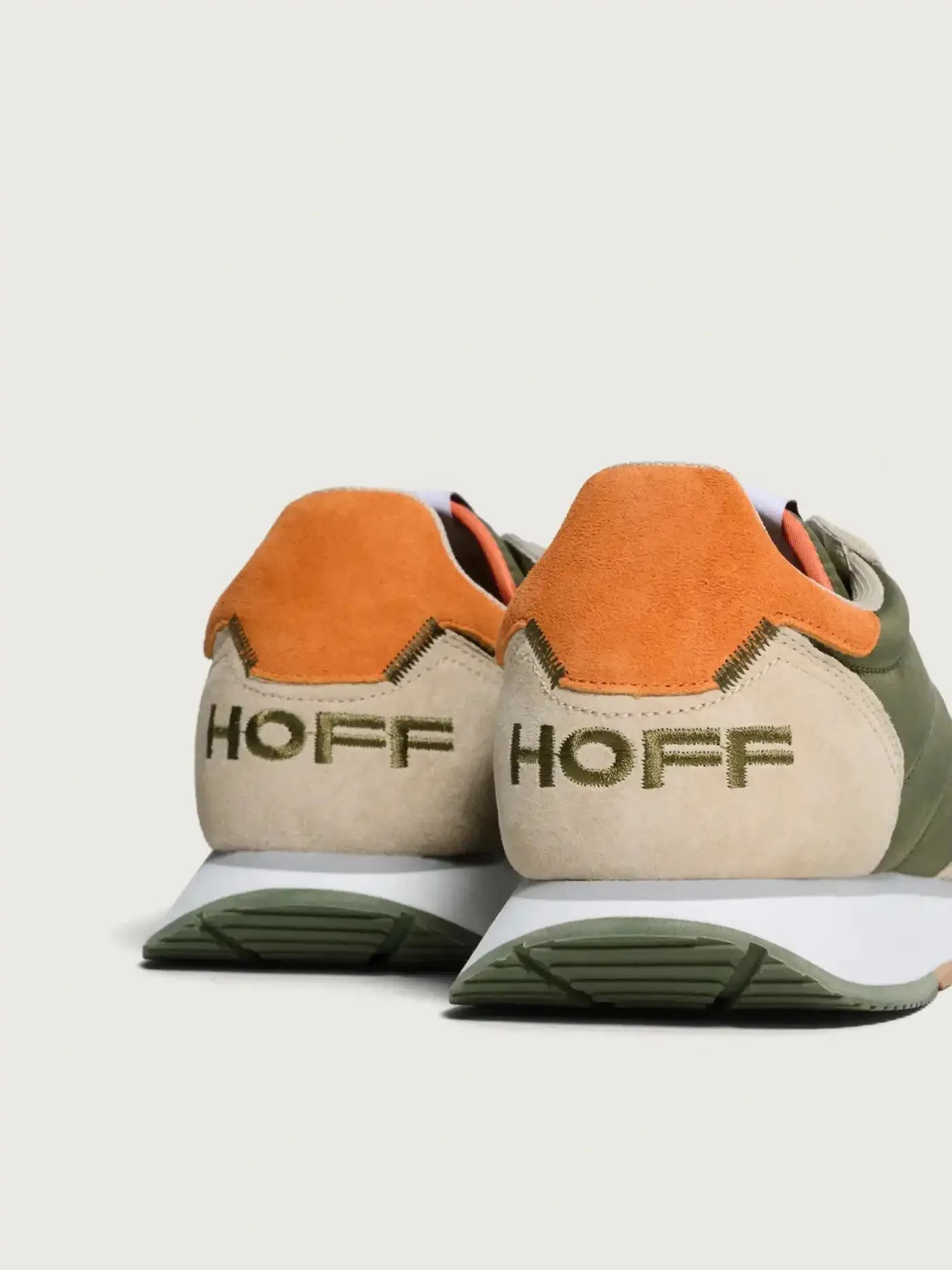 HOFF Mens Rhodes Trainers Beige/Green