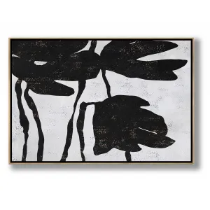 Horizontal Abstract Flower Painting H131H