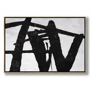 Horizontal abstract painting H27H