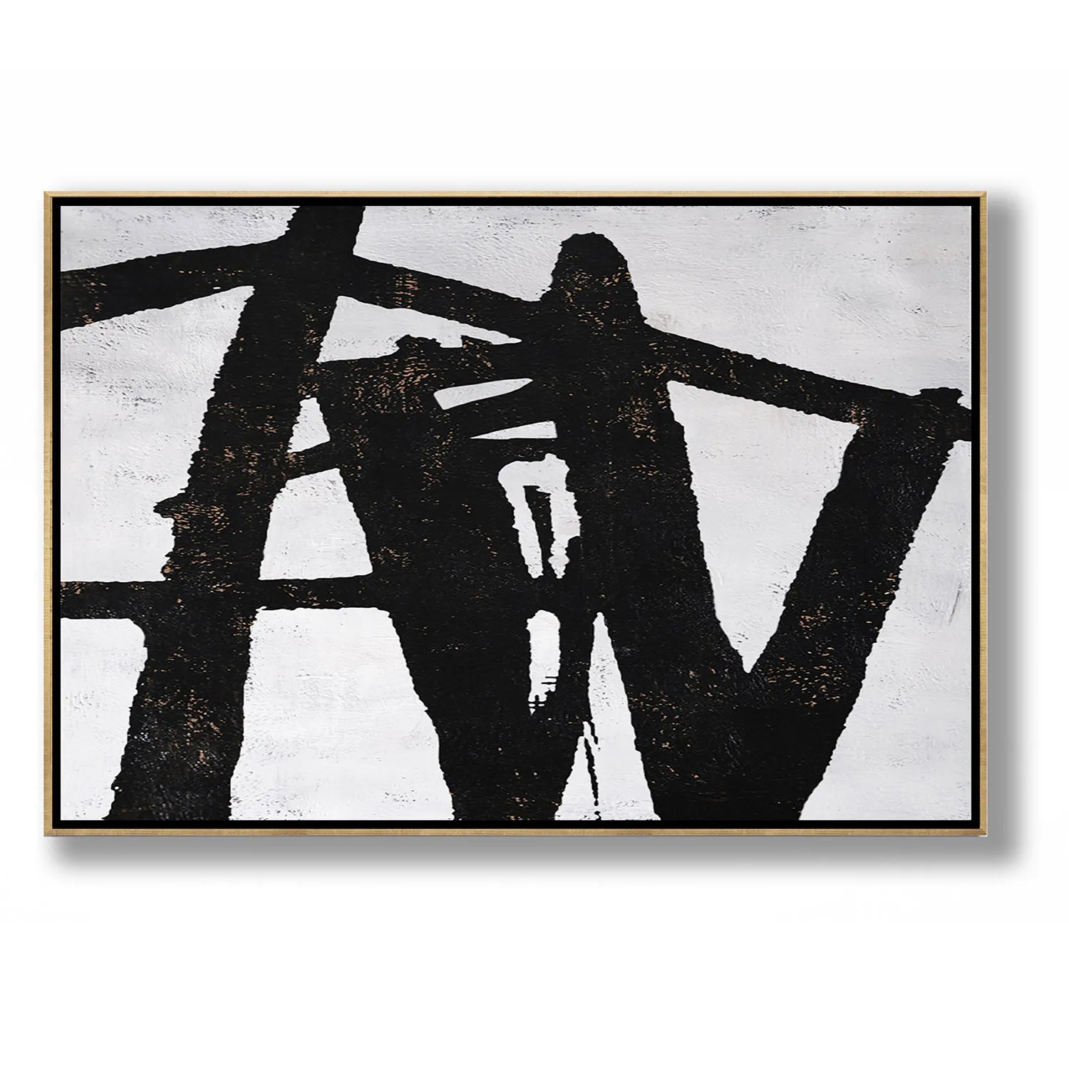 Horizontal abstract painting H27H