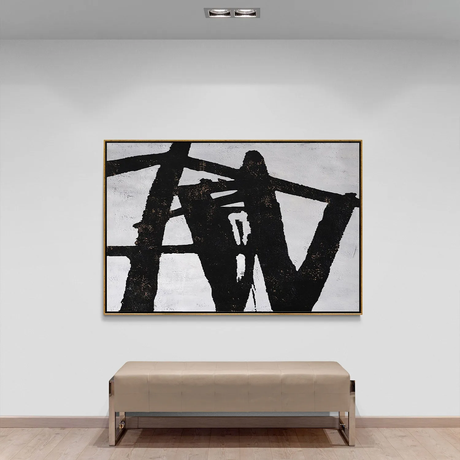 Horizontal abstract painting H27H