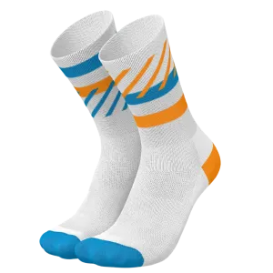 Incylence - Running Disrupts Long Sock - White Blue Orange