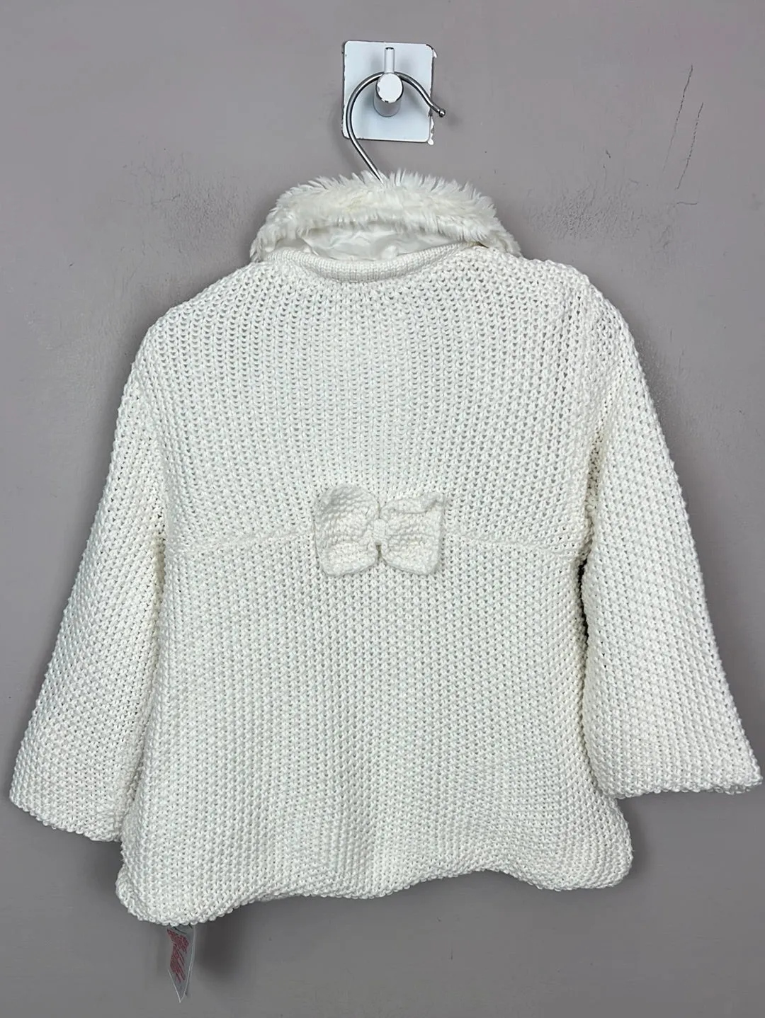 Jasper Conran white cardigan jacket 6-9m