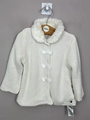 Jasper Conran white cardigan jacket 6-9m