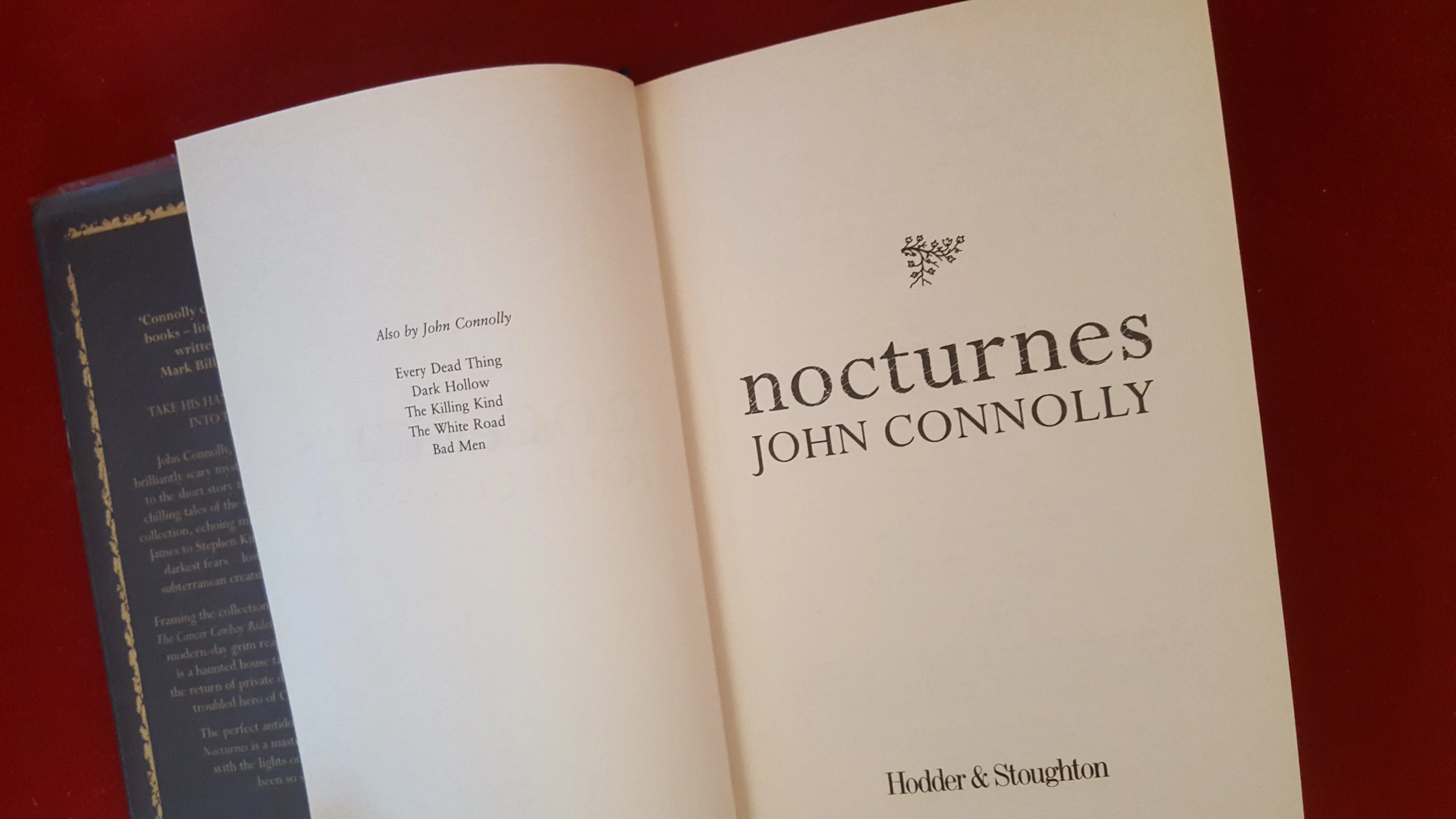 John Connolly - Nocturnes, Hodder & Stoughton, 2004, 1st Edition, Signed