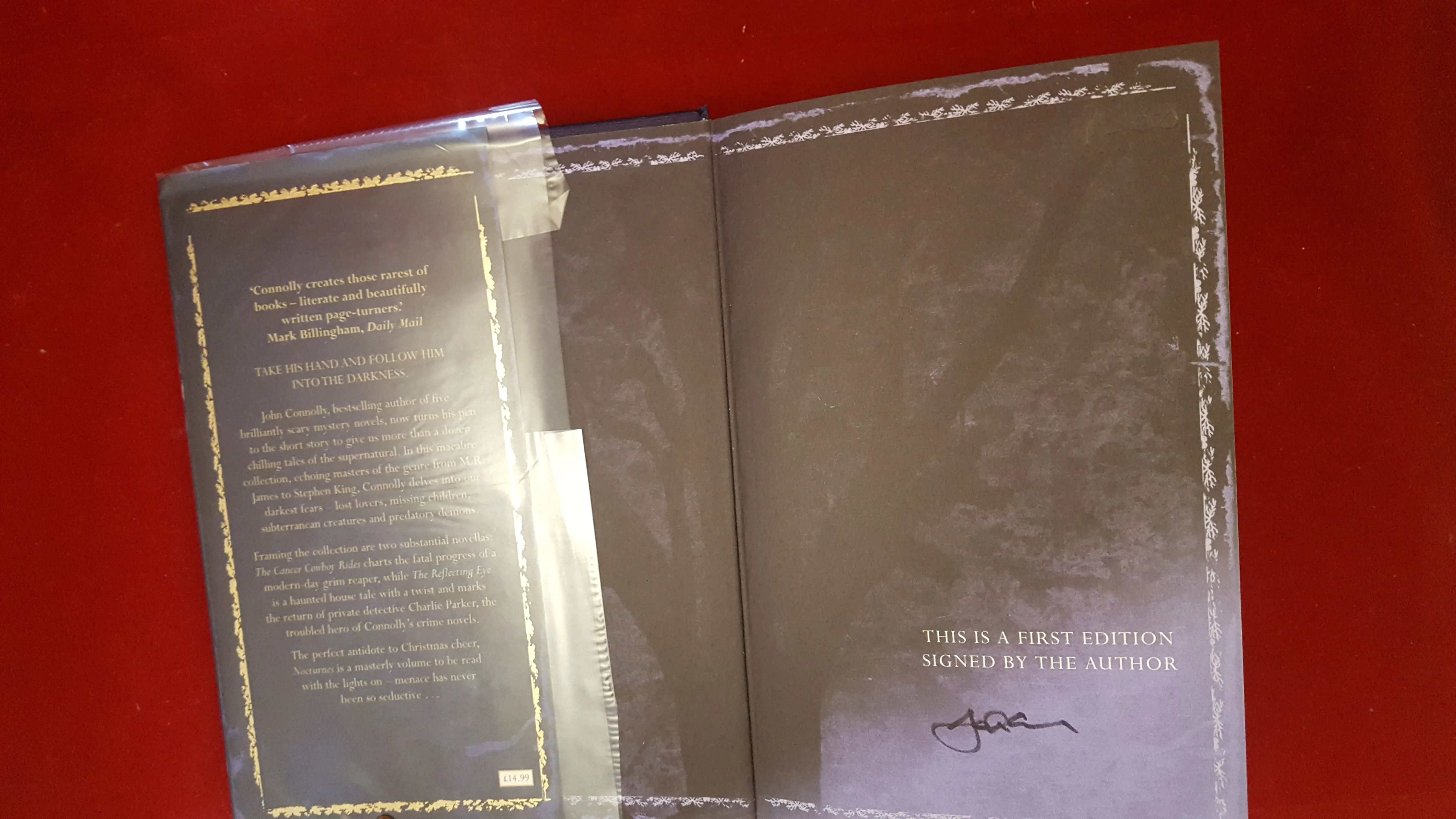 John Connolly - Nocturnes, Hodder & Stoughton, 2004, 1st Edition, Signed