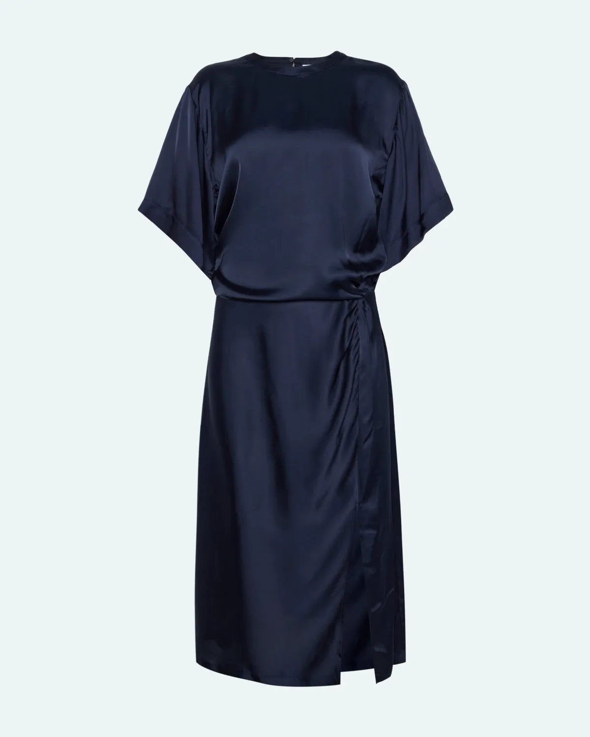 Josie satin midi dress 4165 - Sky Captain