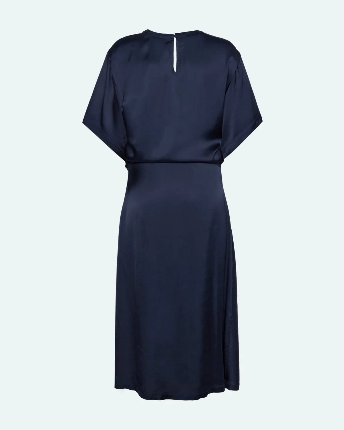 Josie satin midi dress 4165 - Sky Captain