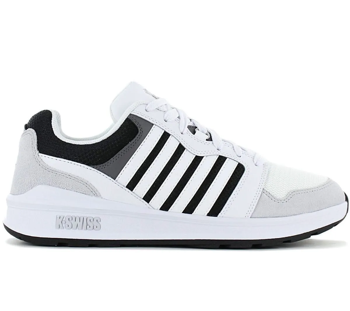 K-Swiss Rival Trainer T - Herren Sneakers Schuhe Weiß-Schwarz 09079-920-M