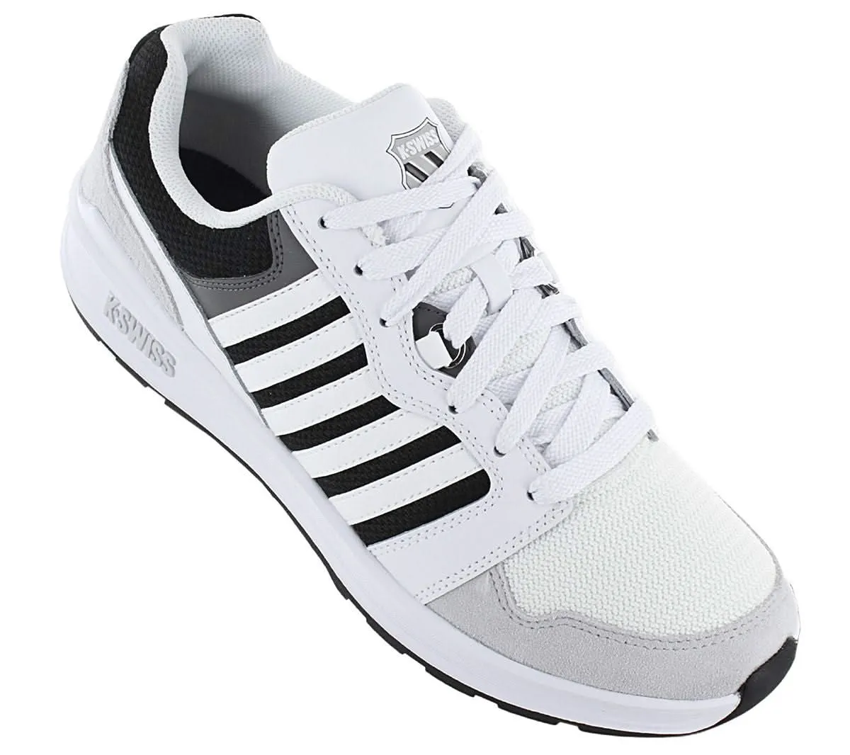 K-Swiss Rival Trainer T - Herren Sneakers Schuhe Weiß-Schwarz 09079-920-M