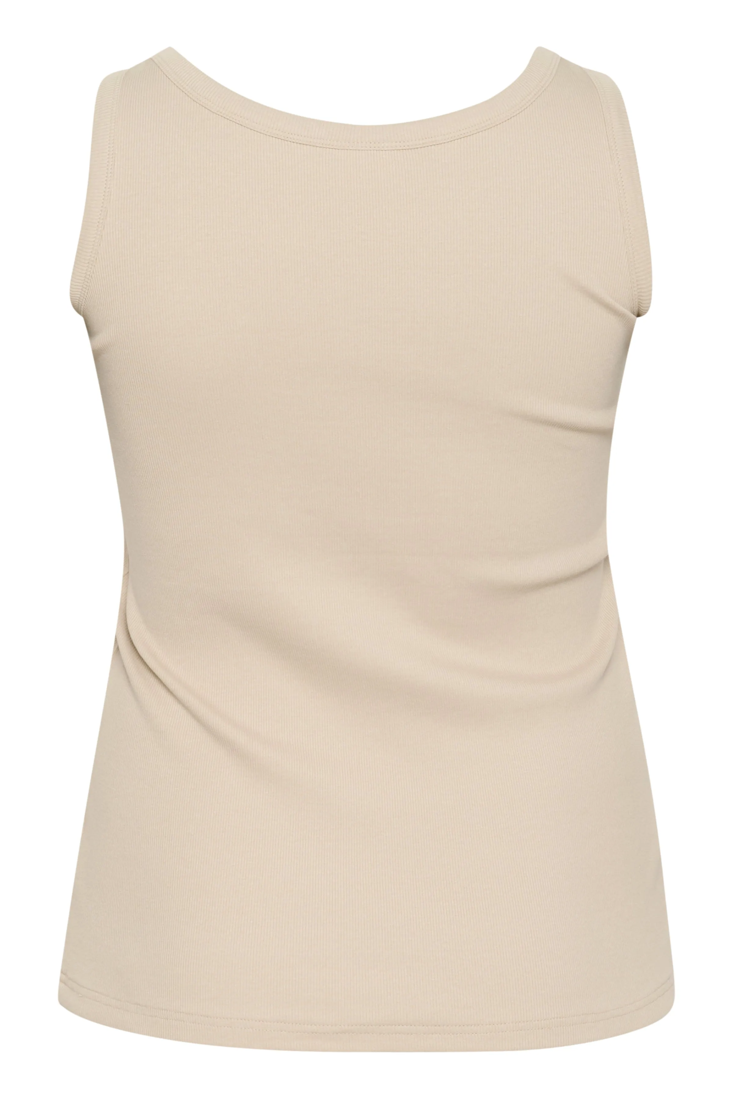 Kaffe Curve Carina Vest Top in Beige