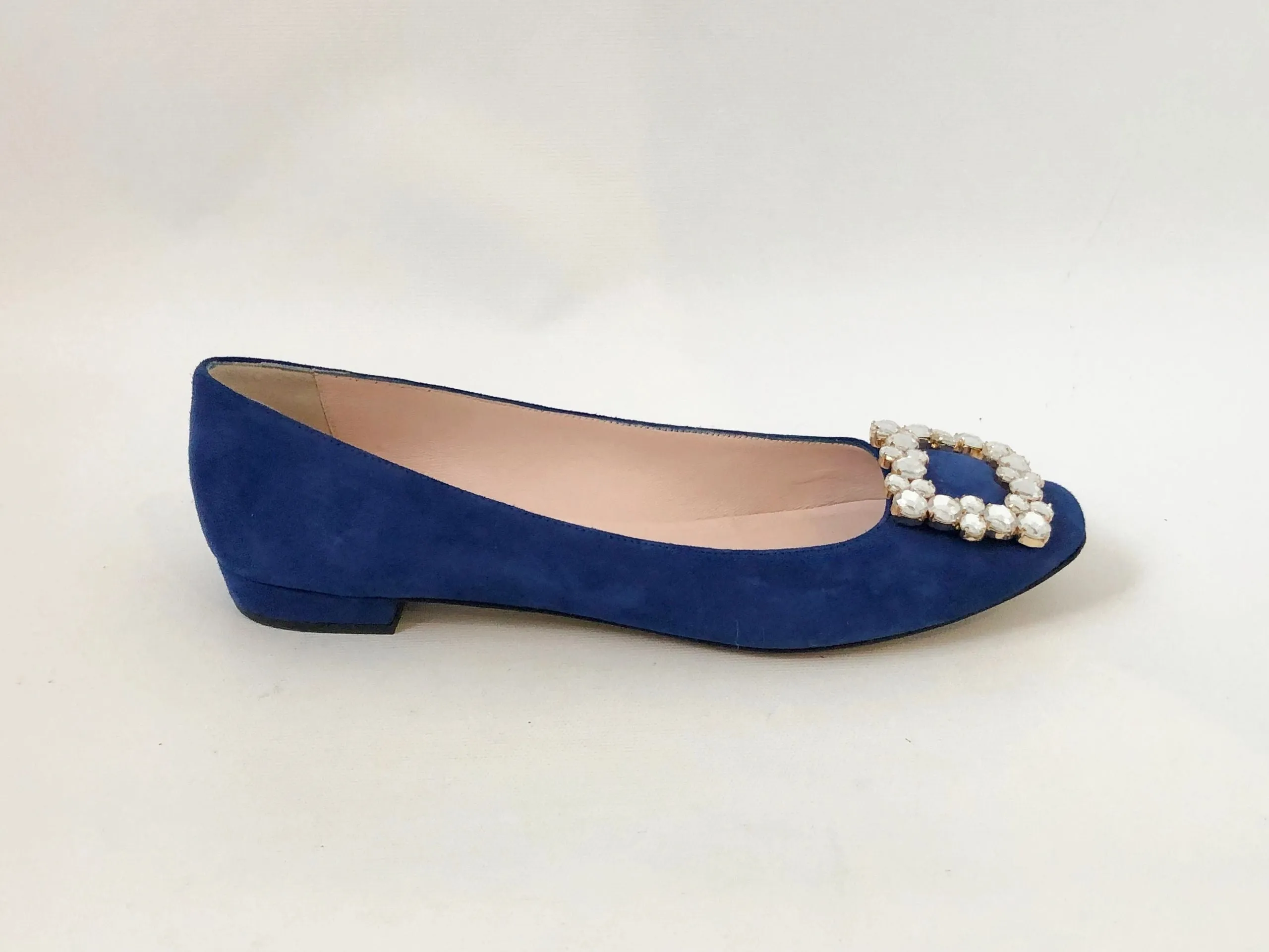 Kate Spade Suede Embellished Ballet Flat Size 8