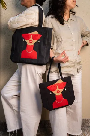 Katy Denim Tote Bag