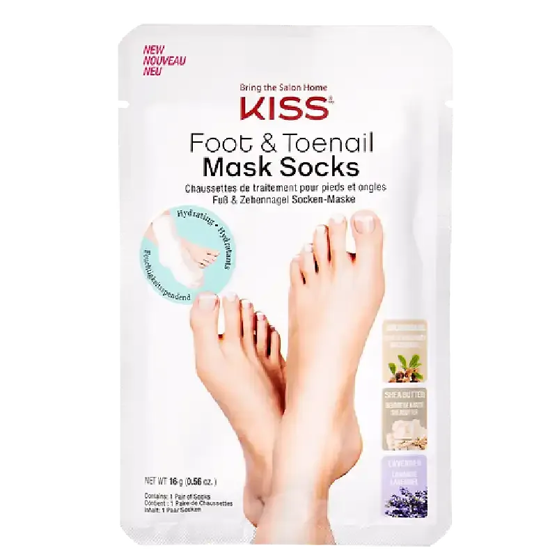 Kiss Foot & Toenail Mask Socks- A Luxurious At-Home Foot Spa Experience
