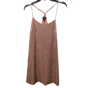 Lea‎ &amp; Viola Pink Crushed Velvet Dress