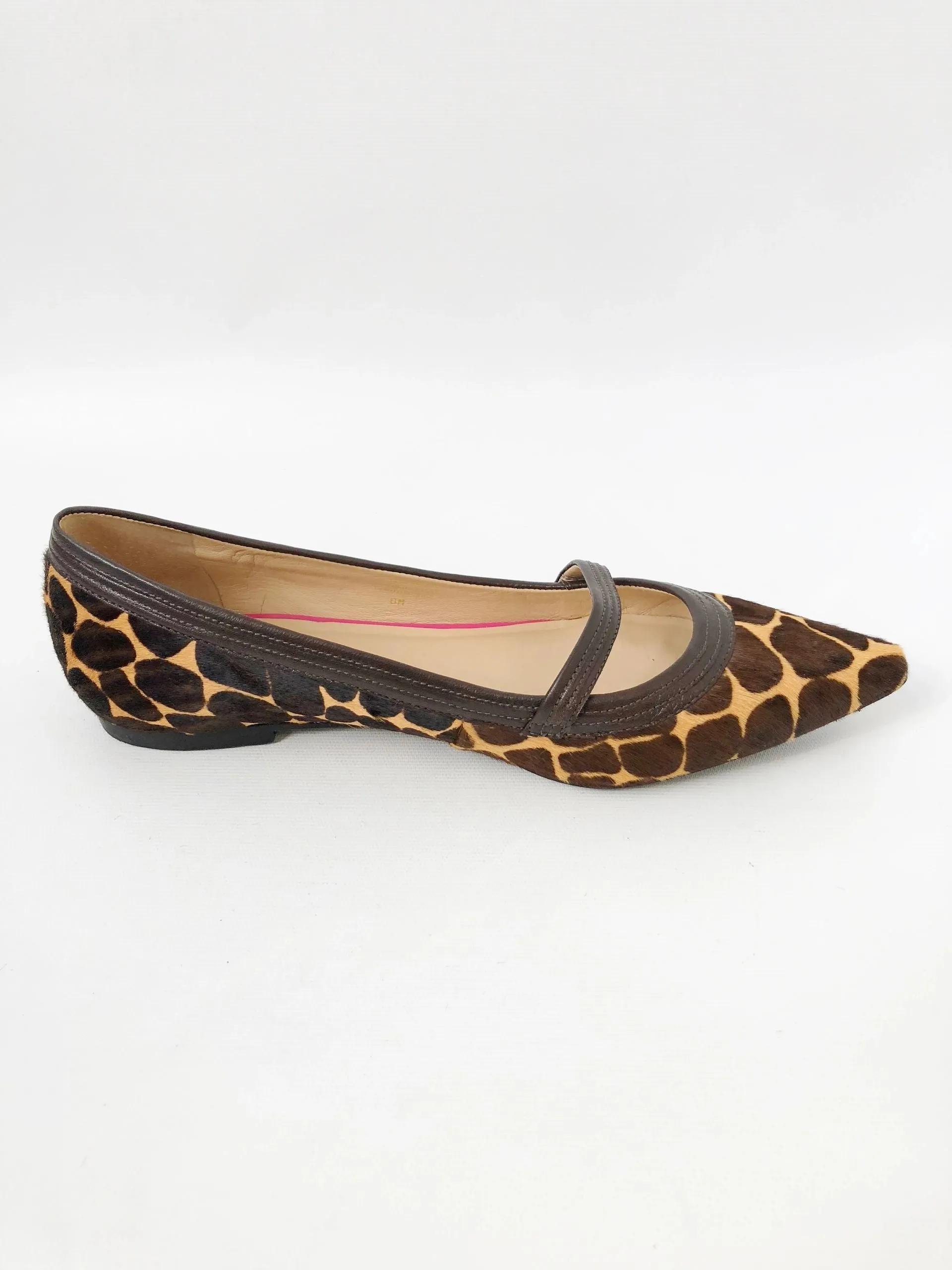 Lilly Pulitzer Calf-Hair Flats Size 8 M