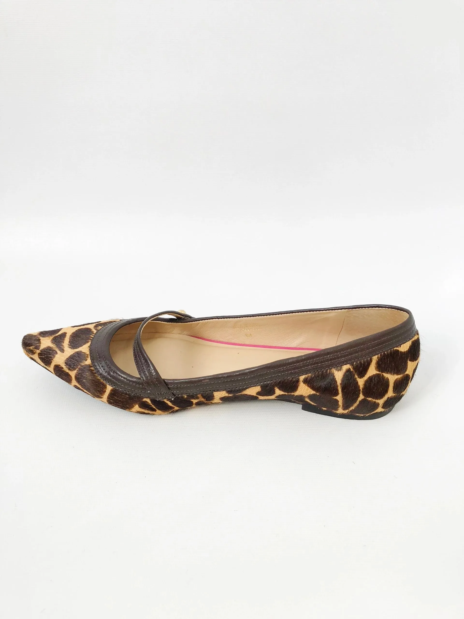 Lilly Pulitzer Calf-Hair Flats Size 8 M