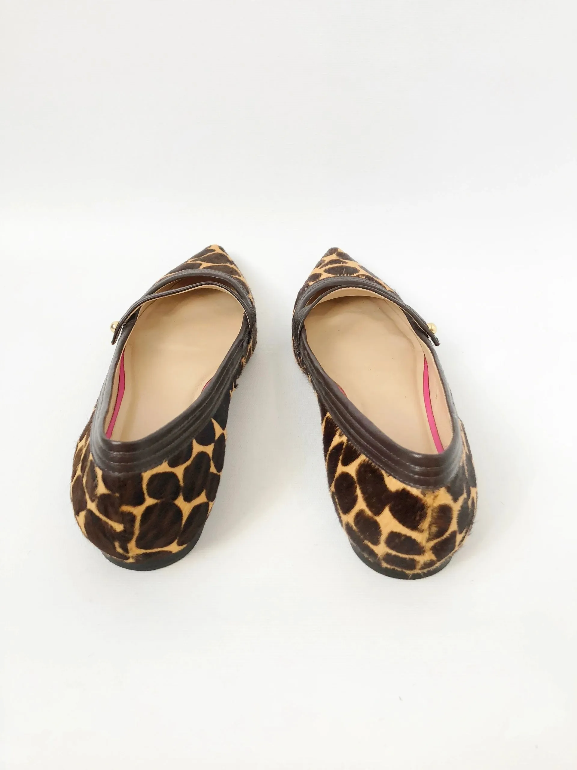 Lilly Pulitzer Calf-Hair Flats Size 8 M
