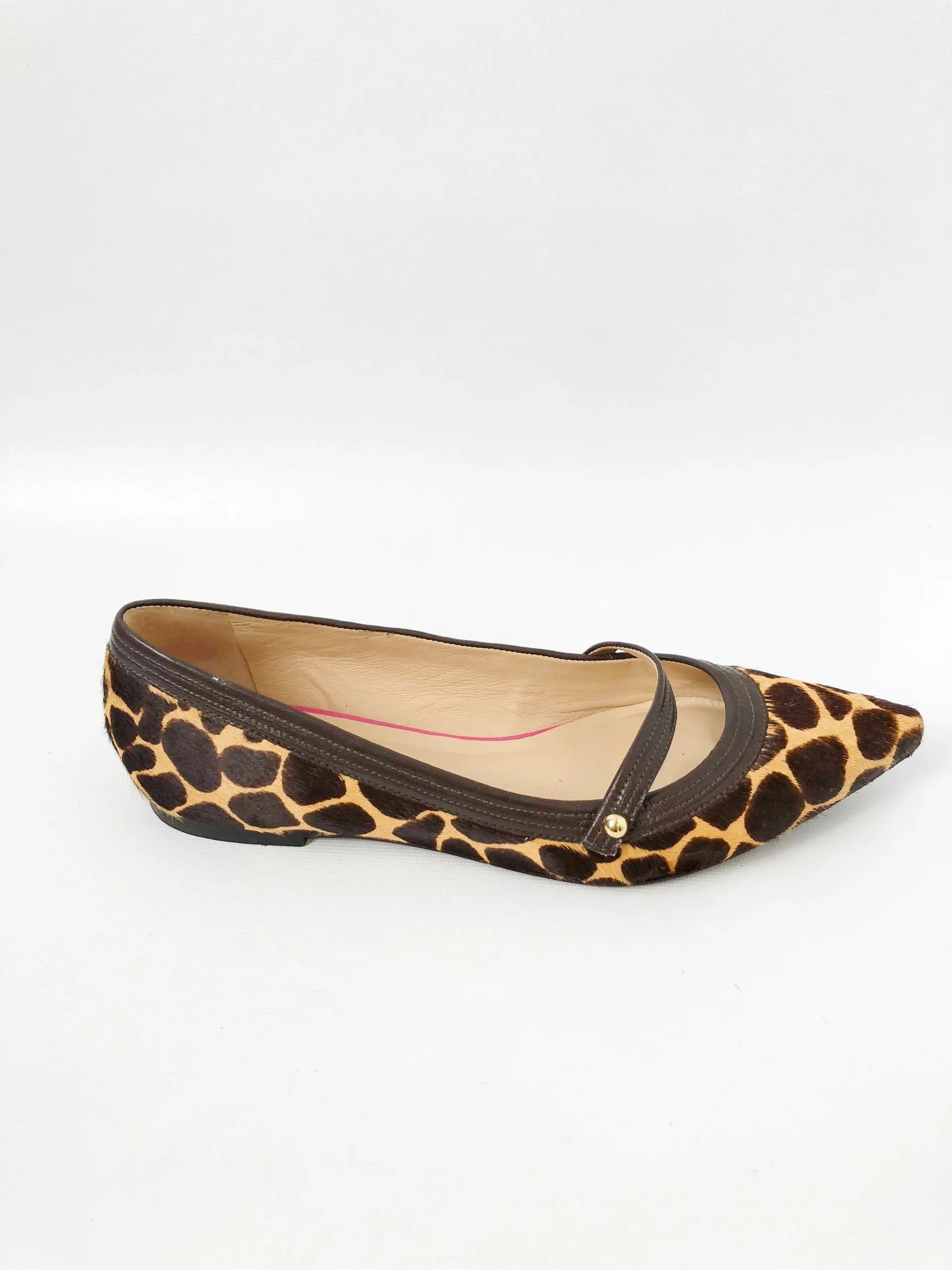 Lilly Pulitzer Calf-Hair Flats Size 8 M