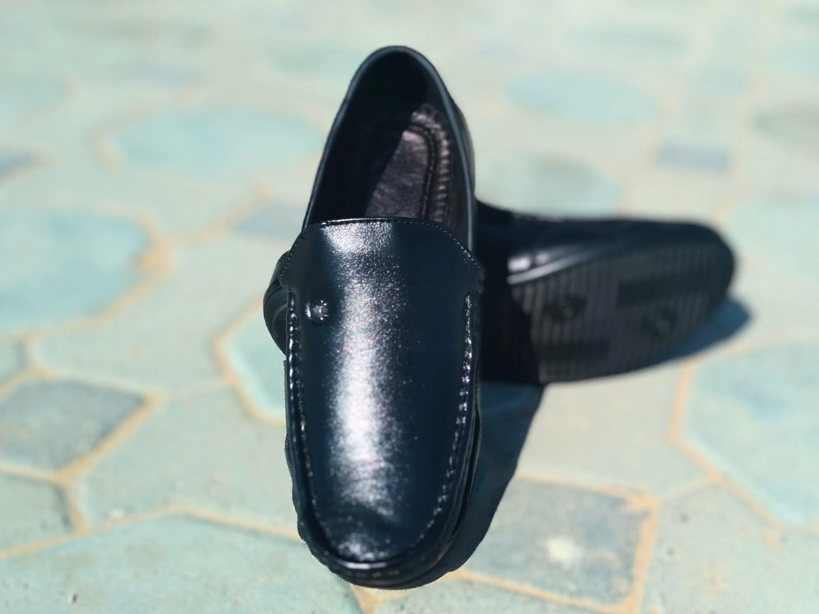 Loafer Shoes Genuine Leather Black