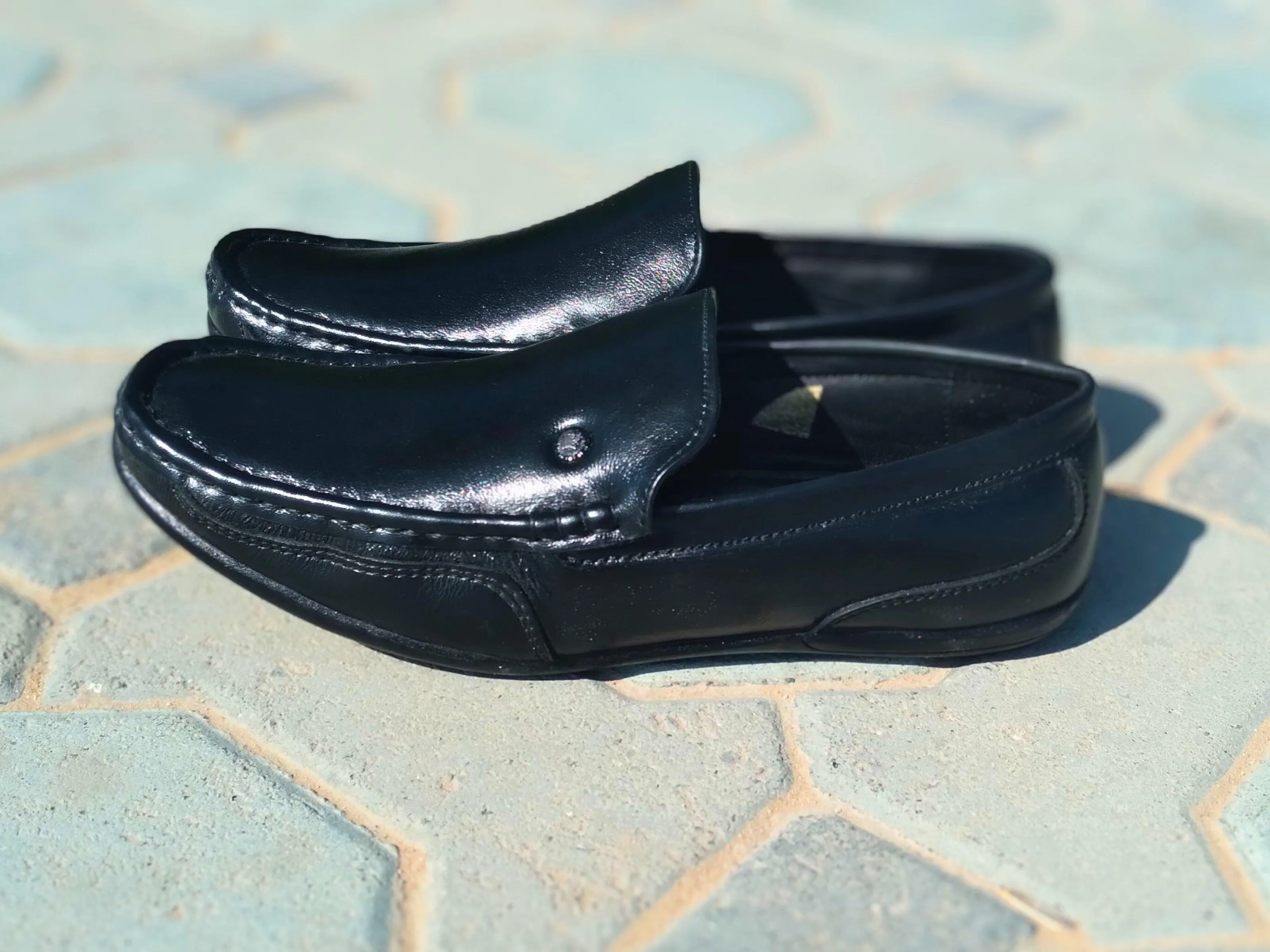 Loafer Shoes Genuine Leather Black