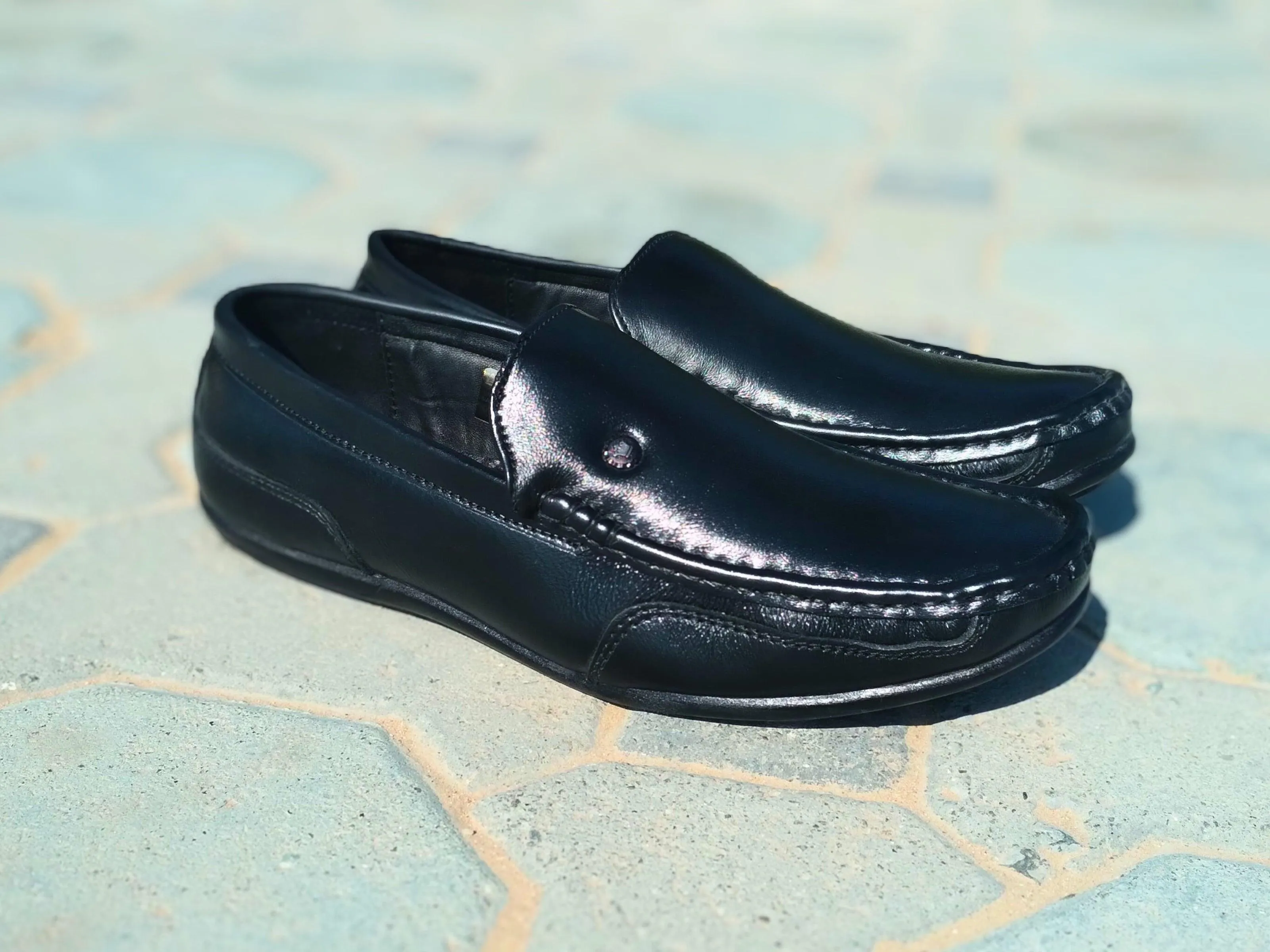 Loafer Shoes Genuine Leather Black