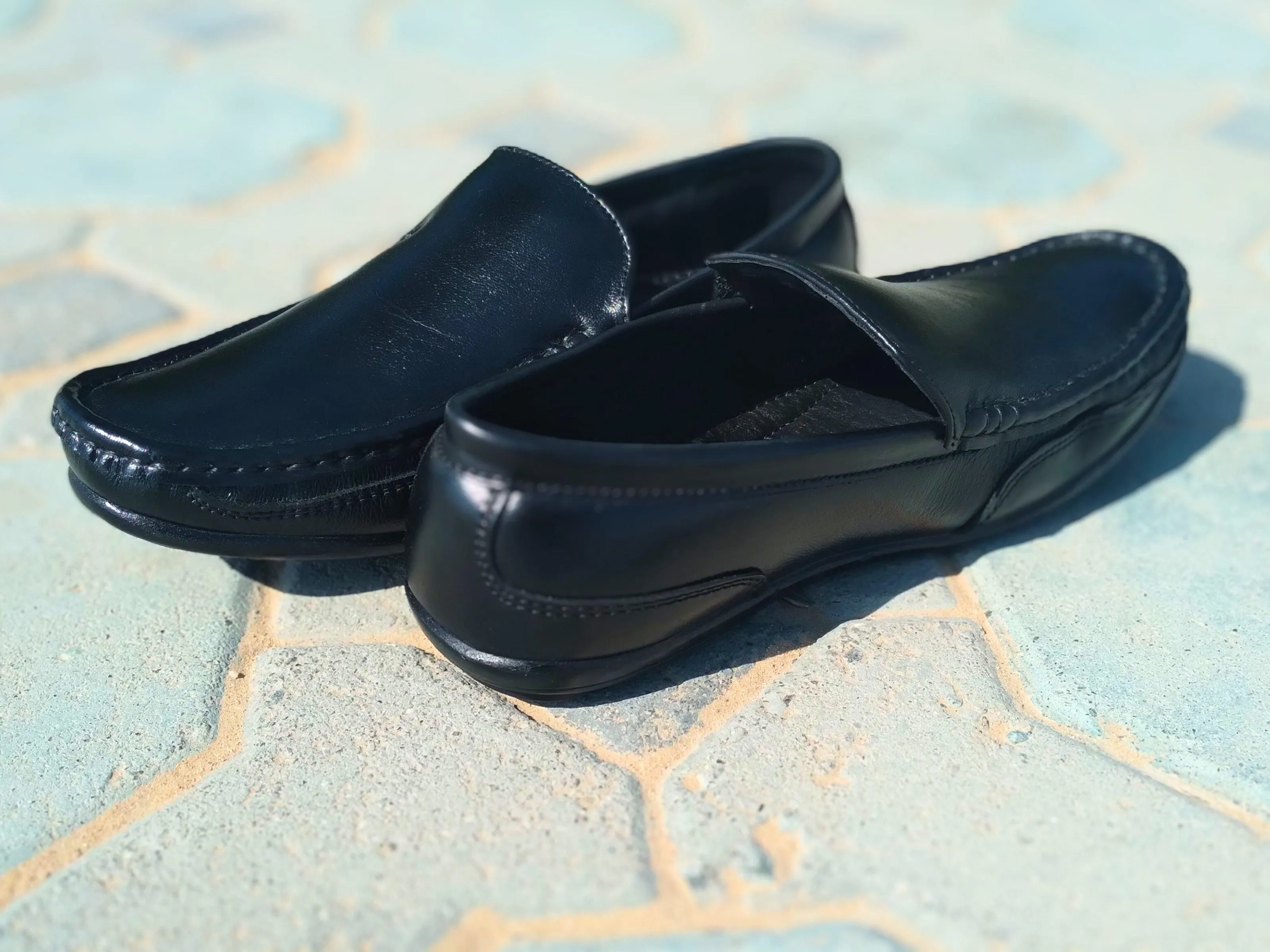 Loafer Shoes Genuine Leather Black