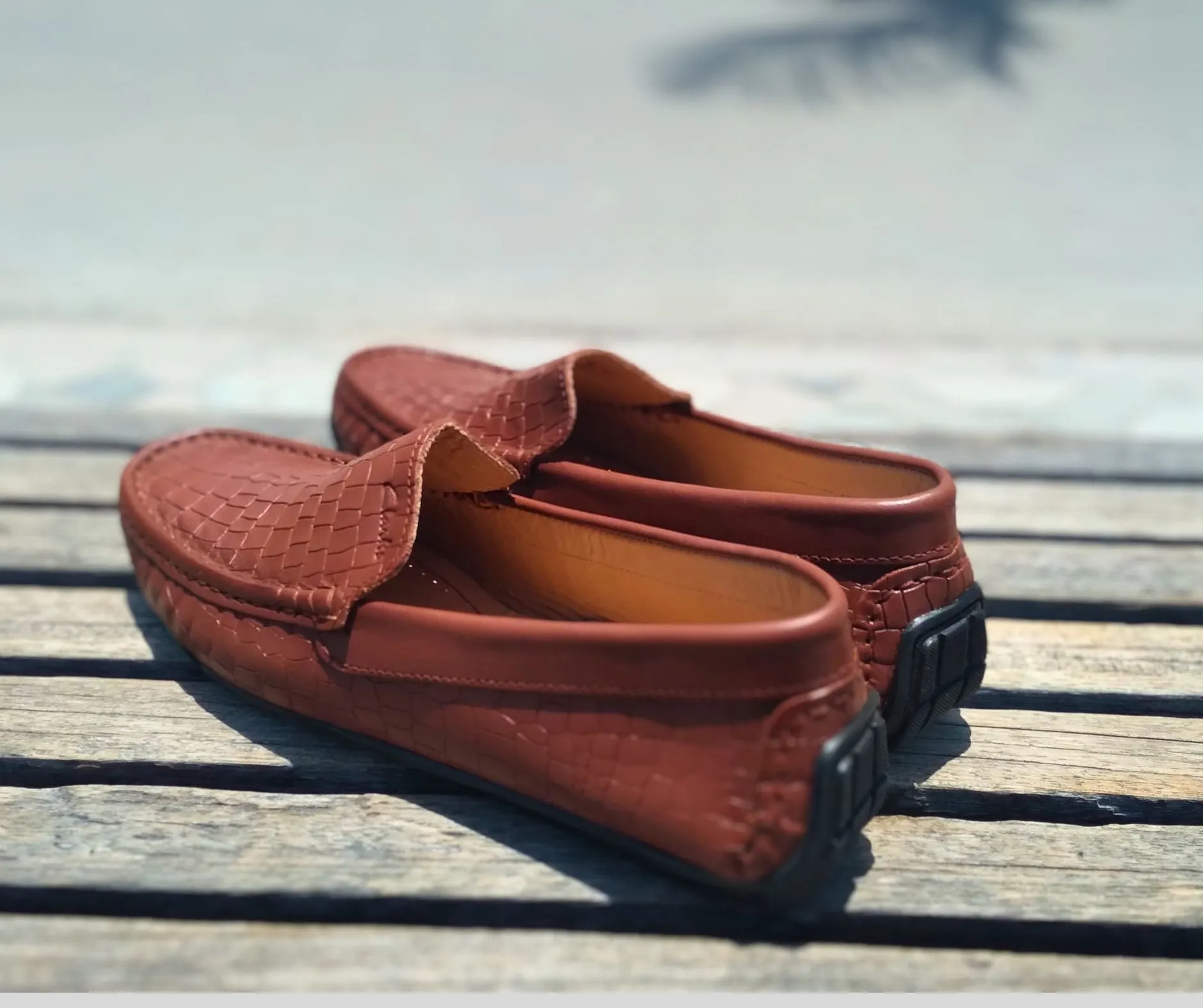 Loafer Shoes Genuine Leather Brown