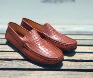 Loafer Shoes Genuine Leather Brown