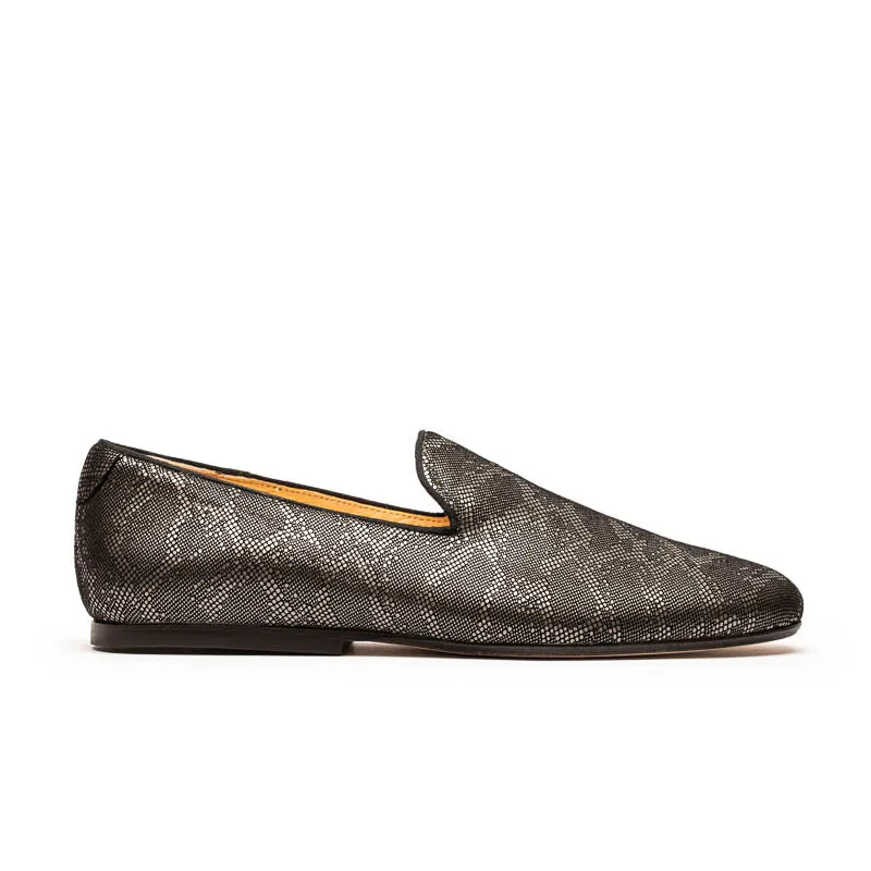 LOAFER Silver | Lattice Leather