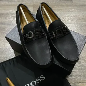 Logo  Leather Loafers