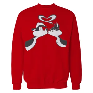 Looney Tunes Pepe Le Pew Valentines Kiss Official Sweatshirt