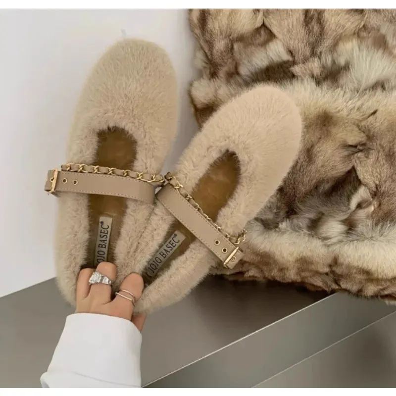 Luxe Cozy Chain Flats