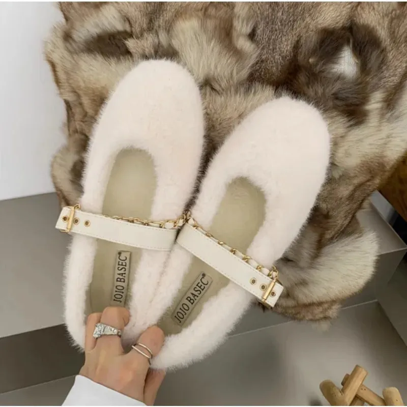 Luxe Cozy Chain Flats