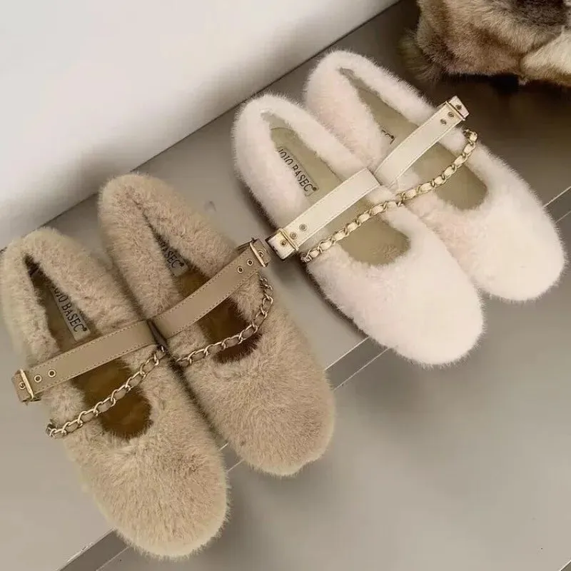 Luxe Cozy Chain Flats